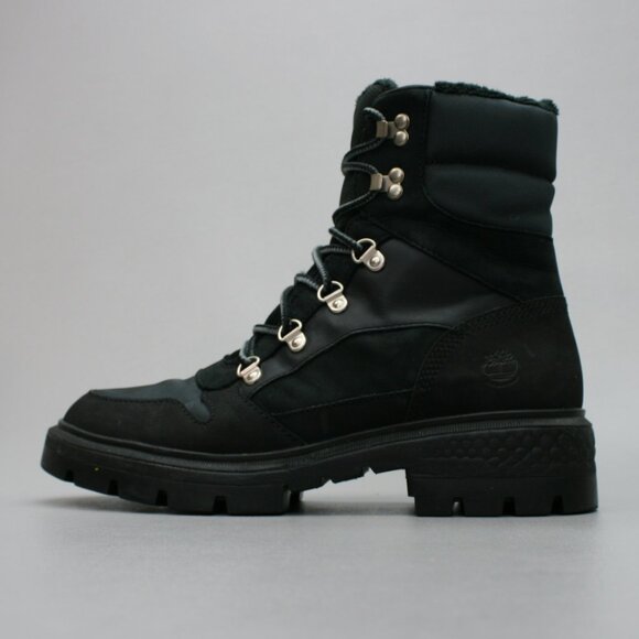 Timberland Ladies 9.5 Cortina Valley Warm Lined Black Waterproof Boots - A5P83 - Picture 2 of 12